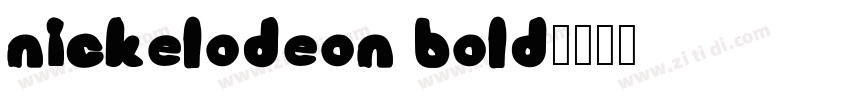 Nickelodeon Bold字体转换